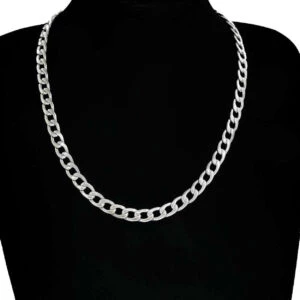Silver Kedjehalsband Halsband Kedja Länk Silver 7,5mm