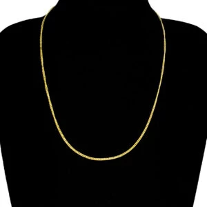 Tunn guldkedja kedjehalsband halsband kedja länk guld 1,8mm