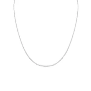 Tunt Silver Kedjehalsband Halsband Kedja Länk Silver 1,5mm