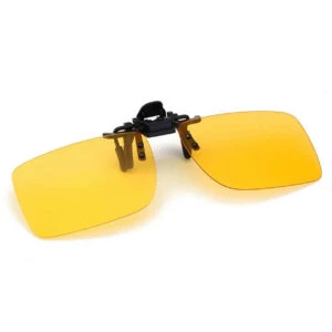 Clip-on Solglasögon Gult Glas 35x55mm Night Vision