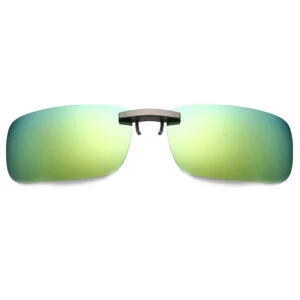 Clip-on solglasögon metall grönt spegelglas 37x59mm