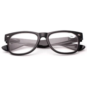 Bruna Leopard Wayfarer Läsglasögon Med Styrka