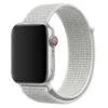 Vitt Apple Watch Nylonarmband Sportloop Kardborreband