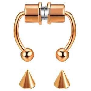 Magnetisk Fake Näsring Septum Näspiercing Roséguld