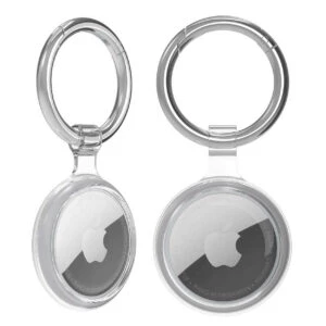 2-pack genomskinligt apple airtag fodral 360 heltäckande