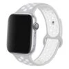 Apple Watch 42/44/45 Sportarmband Med Hål Grå Vit