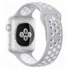 Apple watch 42/44/45 sportarmband med hål grå vit