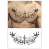Fake tatuering för bröst fake tattoo temporär gnuggis