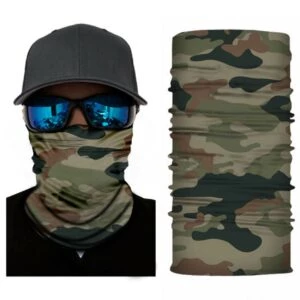 Multifunktionell bandana tubscarf grön camouflage