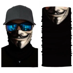 Multifunktionell halsvärmare ansiktsmask bandana vendetta