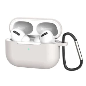 Grått Apple Airpods Pro Fodral Stötsäkert Skyddsfodral Silikon