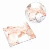 Mjuk Musmatta Med Tryck Rosa Marmor 21x26cm