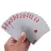 Silverpläterade spelkort poker kortlek i silver dollar