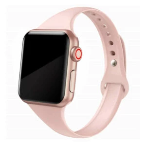 Smalt apple watch silikonarmband 42/44/45 beige rosa