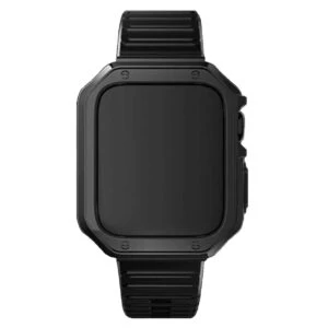 Apple watch 38/40/41mm svart armband + tpu skal bumper svart
