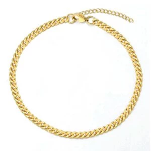 Justerbar Pansanlänk Kedjearmband Guld Kedja 3mm