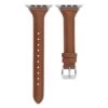 Apple watch 42/44/45 läderarmband brun slim