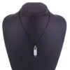 Halsband med energisten resin quarts ametist