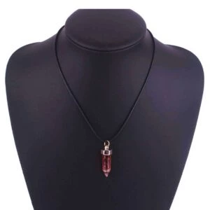 Halsband Med Energisten Resin Quarts Röd Karneol