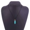 Halsband med energisten resin quarts turkos howlit
