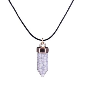 Halsband Med Vit Howlit Energisten Av Resin Quarts