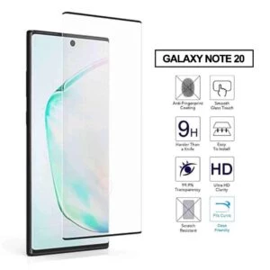 Galaxy note 20 3d curve hd skärmskydd kolfiber härdat glas