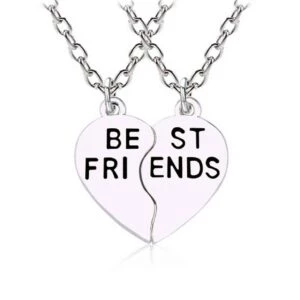 Best Friends Halsband - Vänskapshalsband För Kompisar Silver