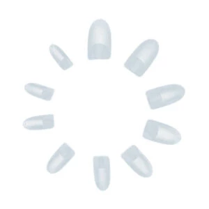 500st Nageltippar Oval Clear Lösnaglar Akryl Tippar