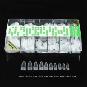 500st Nageltippar Short Stiletto Clear Lösnaglar Akryl Tippar
