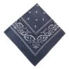 Bandana Scarf Sjal Snusnäsduk Paisleymönster Mörk Grå