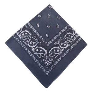 Bandana scarf sjal snusnäsduk paisleymönster mörk grå