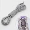 Elastiska skosnören (inklusive dragsko) - no tie shoelaces - mörk grå