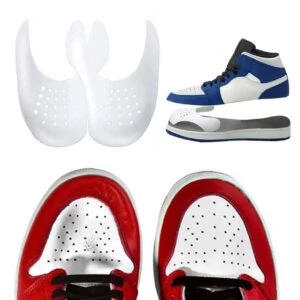 Skydd mot skoveck / gångveck på sneakers 2-pack vit