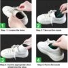 Skydd mot skoveck / gångveck på sneakers 2-pack vit