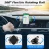 360 roterbar bilhållare med magnet för mobil svart