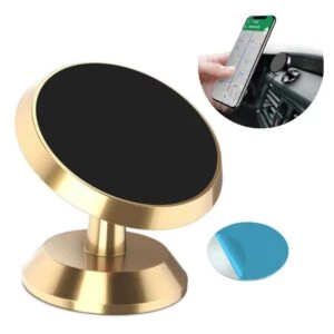 Mobilhållare med magnet - roterbar bilhållare guld