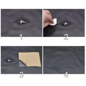 Självhäftande Skinn Fix Repair Dekor Patch För Soffa Svart 35*137