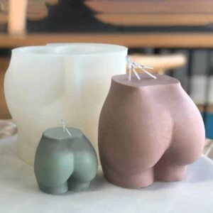 Stearinljus form 3d rumpa 6cm