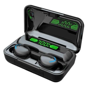 Tws f9-5 helt trådlösa in-ear hörlurar super laddfodral