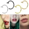 Fake Läpp Piercing - Läppring Utan Hål