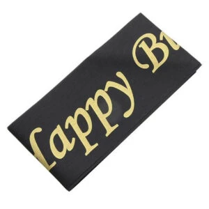 Happy Birthday Ordensband Banderoll Rosé Vit