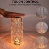 Crystal diamond bordslampa - 16 färger fjärrkontroll touch
