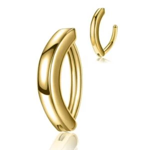 Fake navelpiercing navelring utan hål guld
