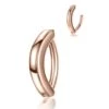 Fake navelpiercing navelring utan hål roséguld