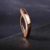 Fake navelpiercing navelring utan hål roséguld