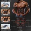 Uppladdningsbar ems-tränare magtränare biceps rumpa muskelstimulator