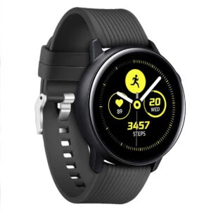 Galaxy watch armband 20mm 4/5 40/42/44/45mm svart