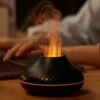 Aroma diffuser luftfuktare med flammande sken