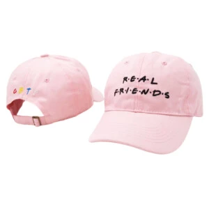 Keps strapback dad hat real friends rosa