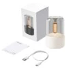 Värmeljus aroma diffuser luftfuktare med belysning vit